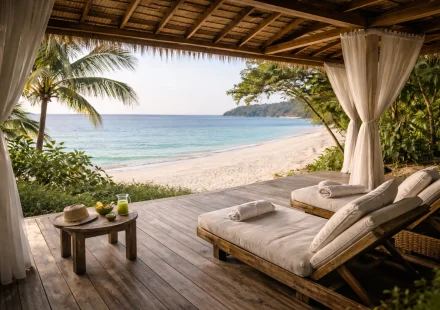 Phuket coastline creating a calm environment for a detox retreat