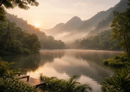 Healing retreat Thailand nature-led emotional healing landscape