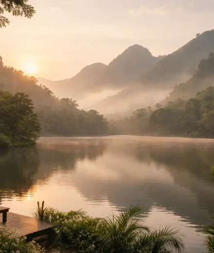 Healing retreat Thailand nature-led emotional healing landscape