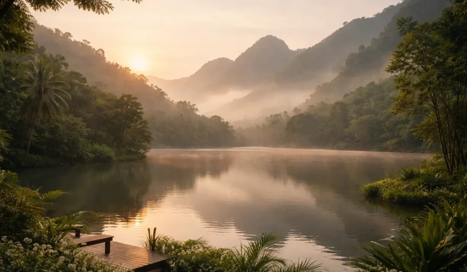 Healing retreat Thailand nature-led emotional healing landscape