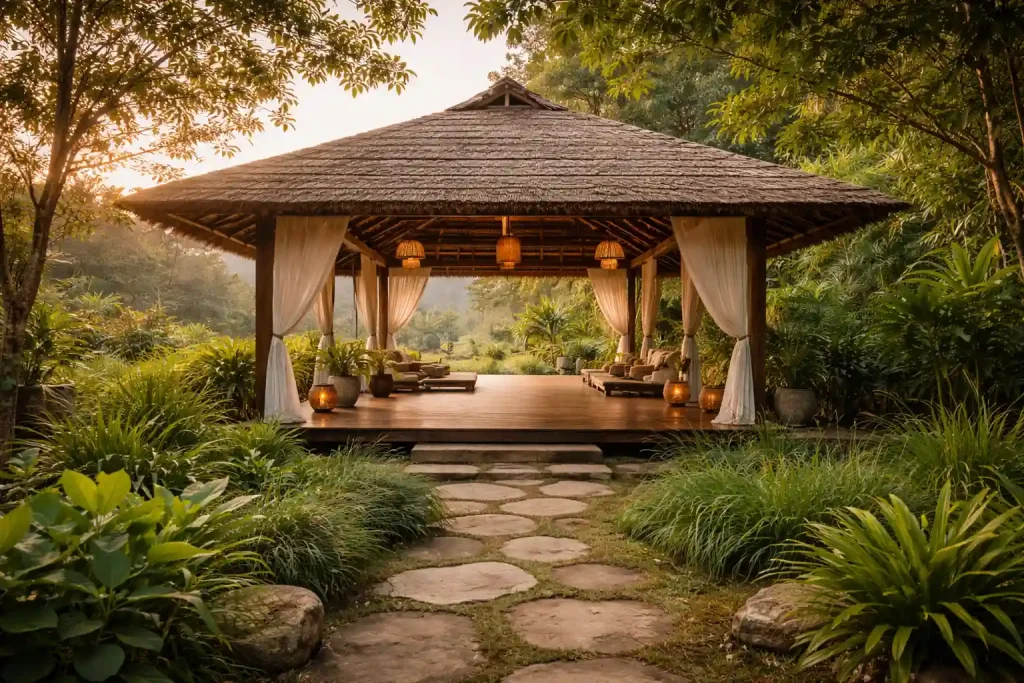 Supportive retreat environment for breathwork practice in Thailand
