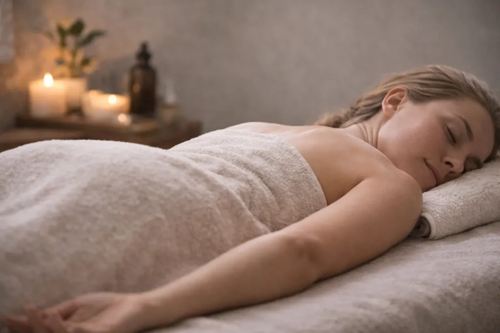 Relaxing lymphatic drainage massage session in Thailand