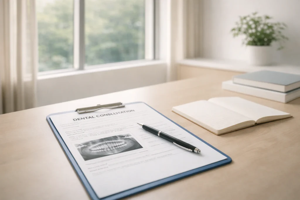 Planning dental treatment in Thailand with clear documentation and a calm, well-prepared approach.