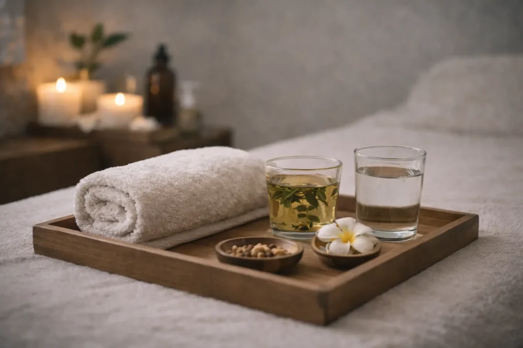 Post lymphatic drainage massage detox support in Thailand