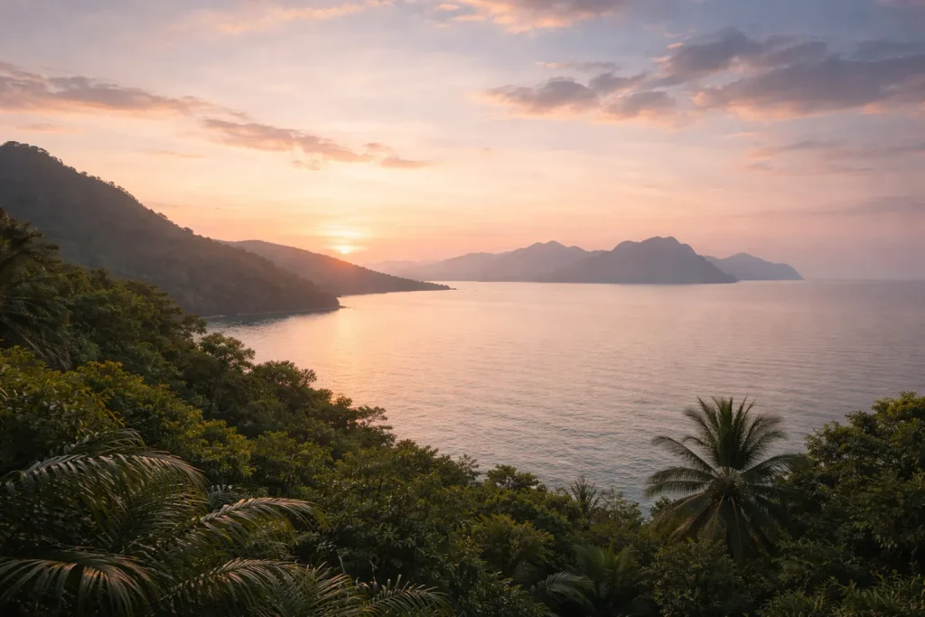 Calm horizon closing image for healing retreat Thailand