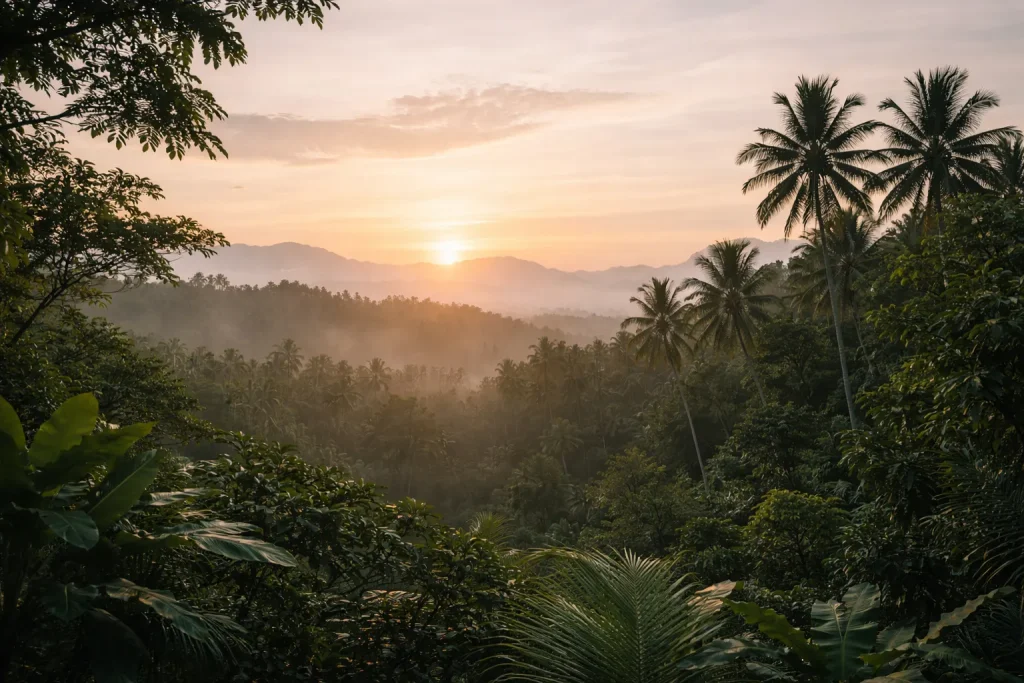 Gentle wellness atmosphere in Thailand after lymphatic drainage massage