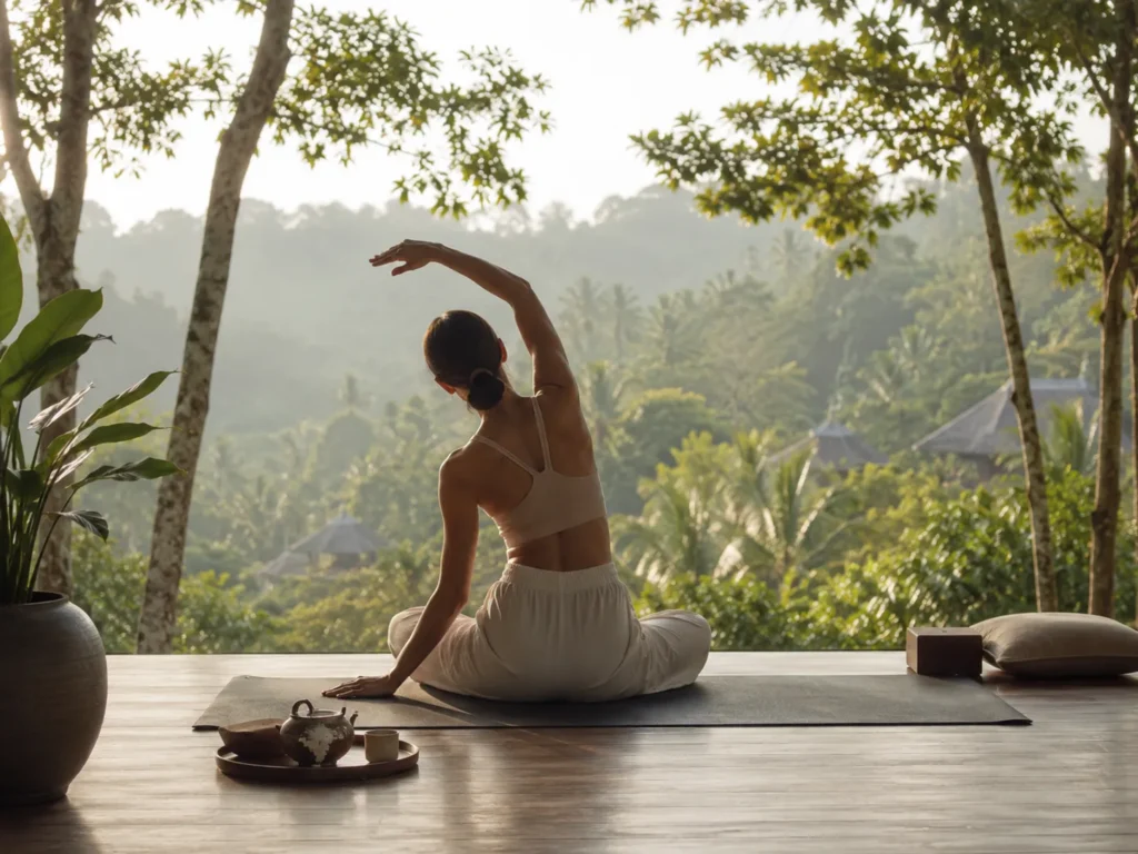 wellness traveler enjoying a wellness resort thailand experience