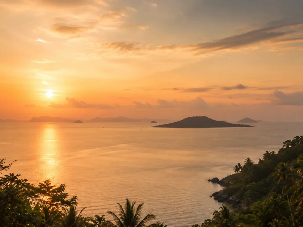 peaceful island horizon wellness resort thailand travel atmosphere