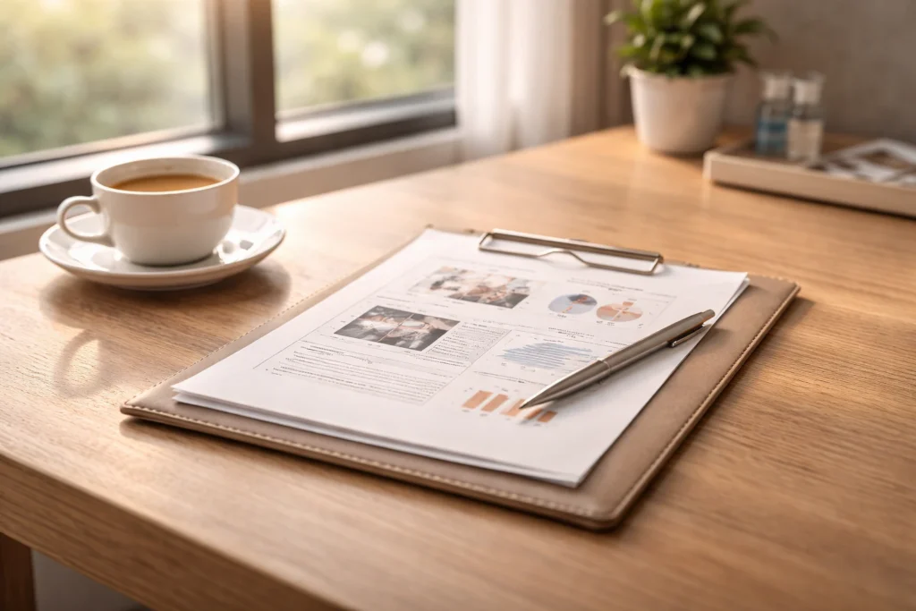 Is It Safe to Get Dental Treatment in Thailand — dental consultation paperwork detail