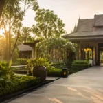 Best Wellness Resorts Near Bangkok luxury wellness retreat surrounded by tropical gardens in Thailand